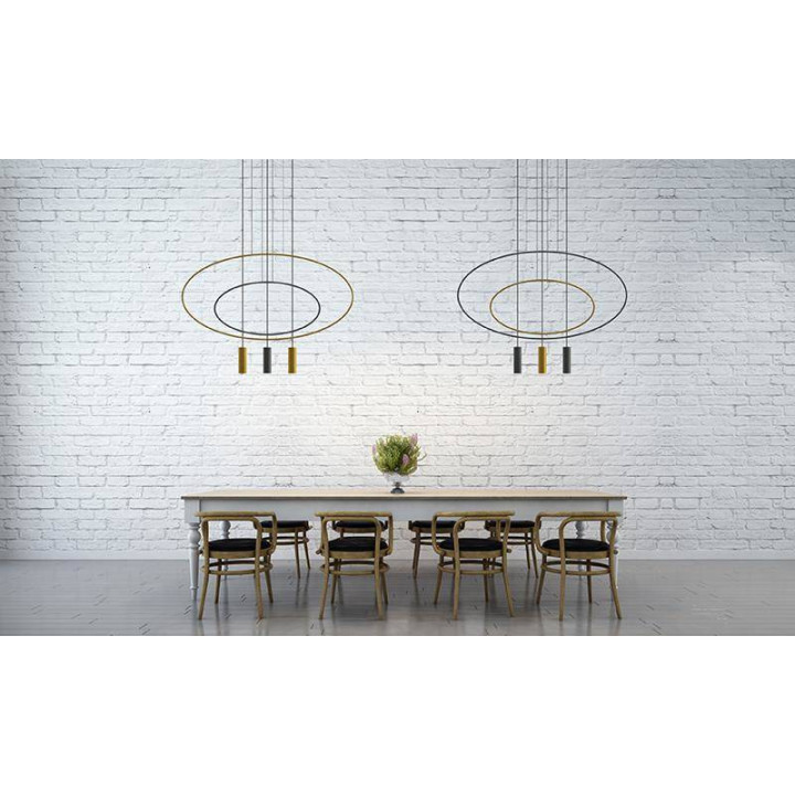 Lampa wisząca HOLAR 2 czarna