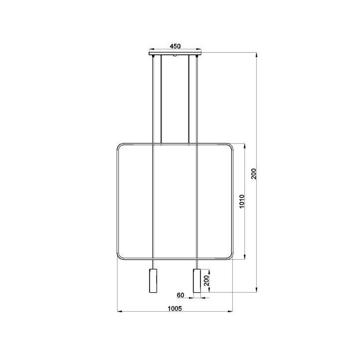 Lampa wisząca RANA 2 czarna