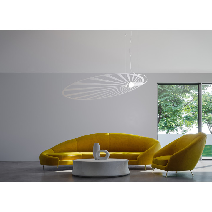 Lampa wisząca LEHDET biała
