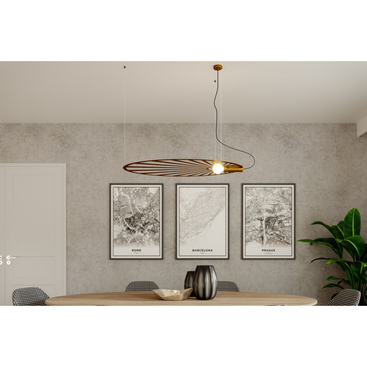 Lampa wisząca LEHDET złota