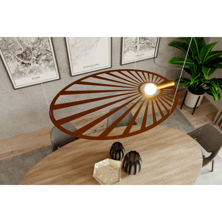 Lampa wisząca LEHDET złota