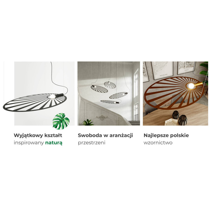 Lampa wisząca LEHDET złota