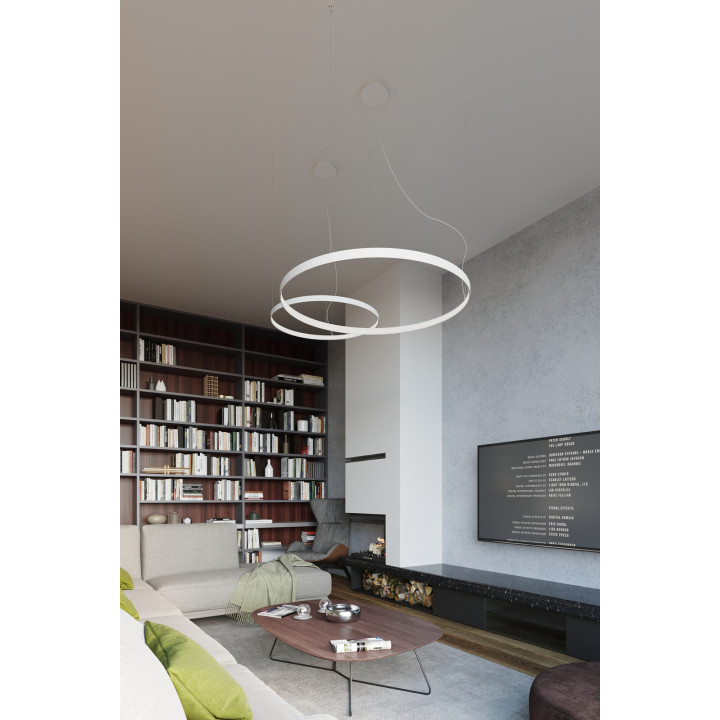 Żyrandol RIO 55 biały LED 3000K