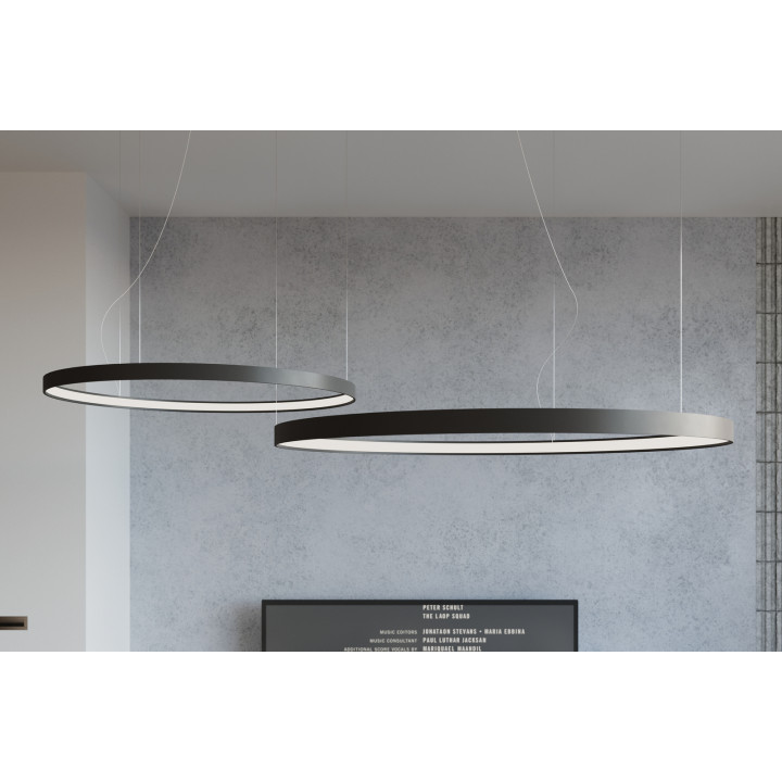 Żyrandol RIO 55 czarny LED 3000K