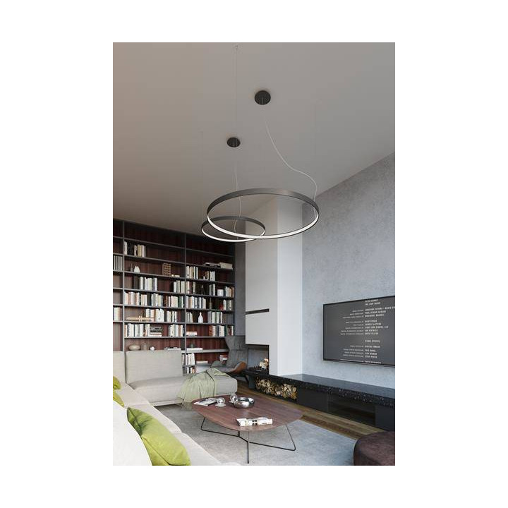 Żyrandol RIO 55 czarny LED 4000K