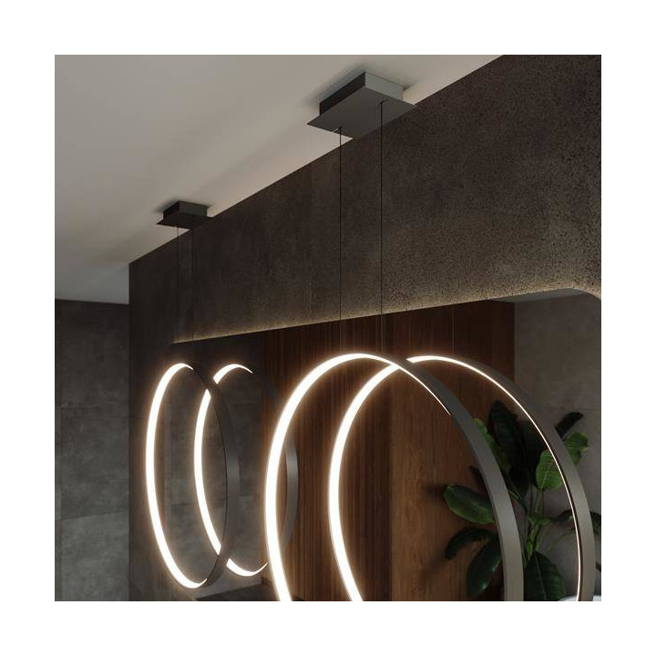 Lampa wisząca RIO 78 czarny LED 4000K