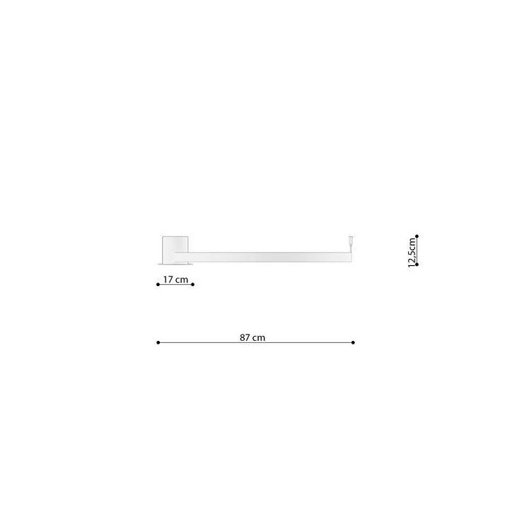 Plafon RIO 78 czarny LED 3000K