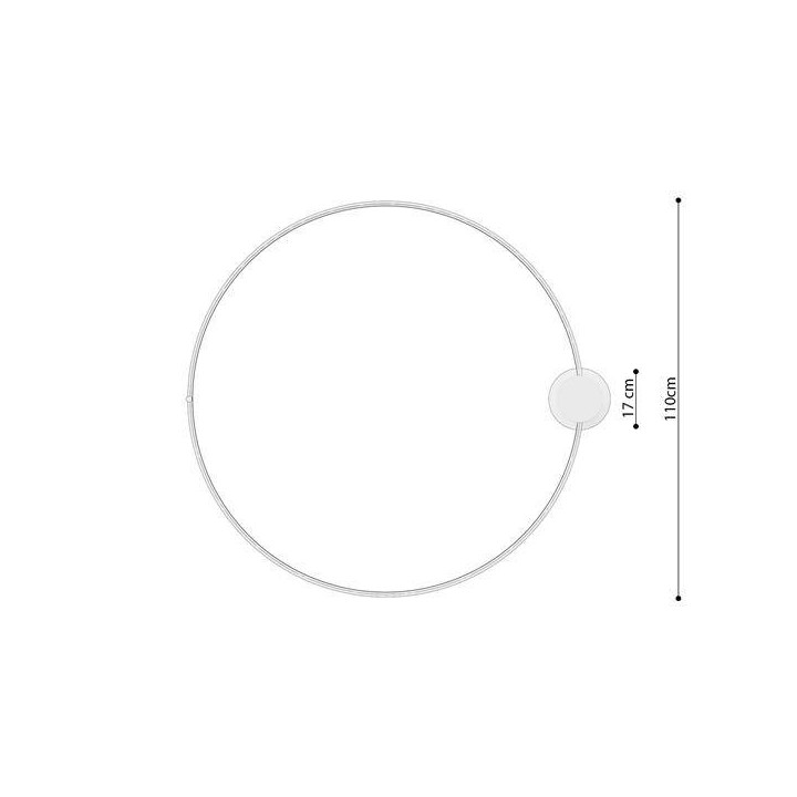 Plafon RIO 110 biały LED 3000K
