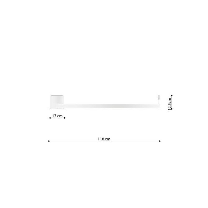 Plafon RIO 110 biały LED 4000K