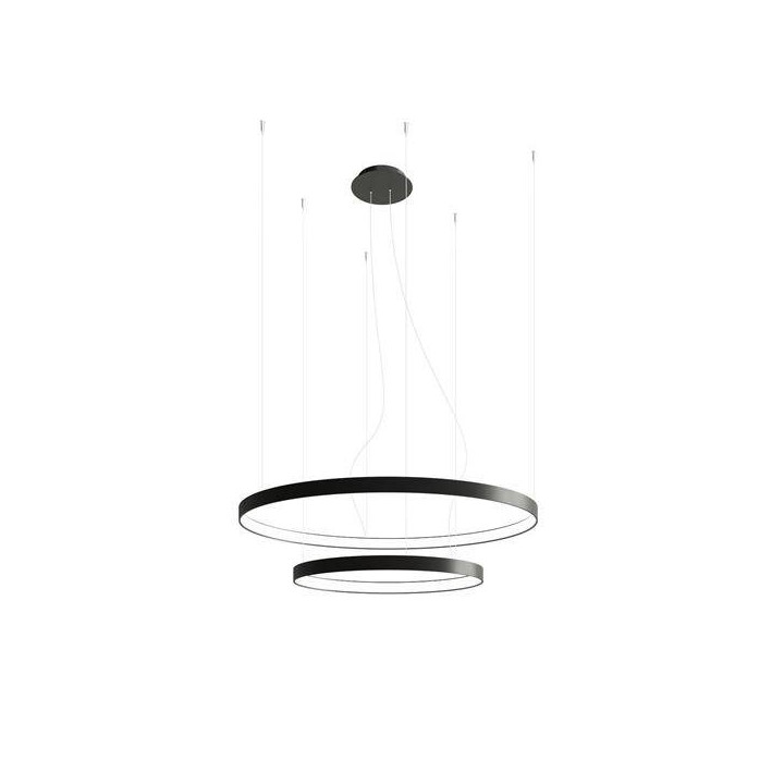 Żyrandol RIO 2 55/78 czarny LED 3000K