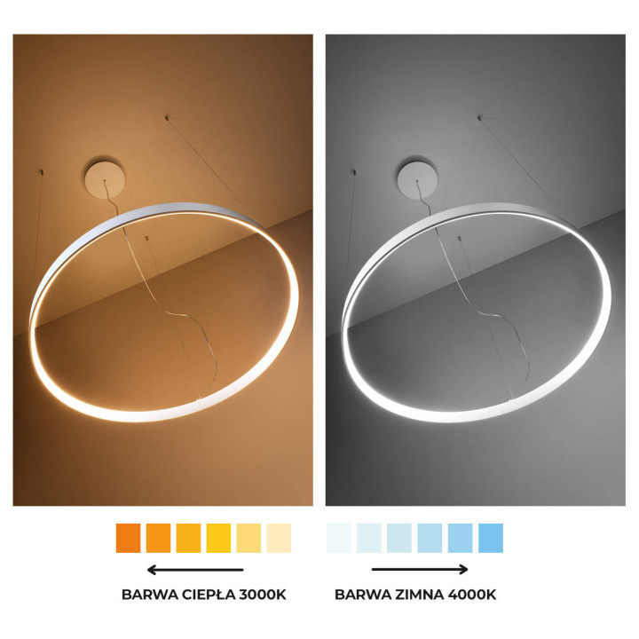 Żyrandol RIO 2 55/78 czarny LED 3000K