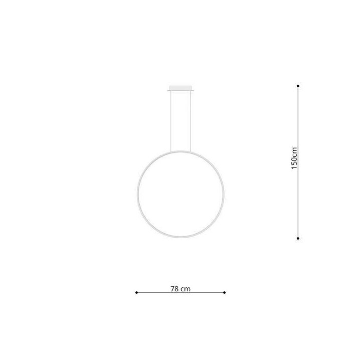 Lampa wisząca RIO 78 złota LED 4000K