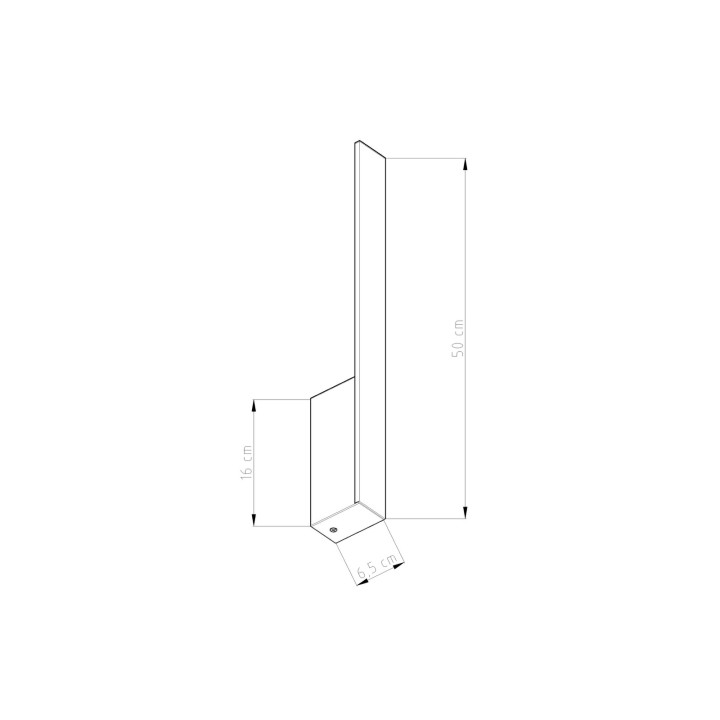 Kinkiet LAHTI S czarny LED 3000K