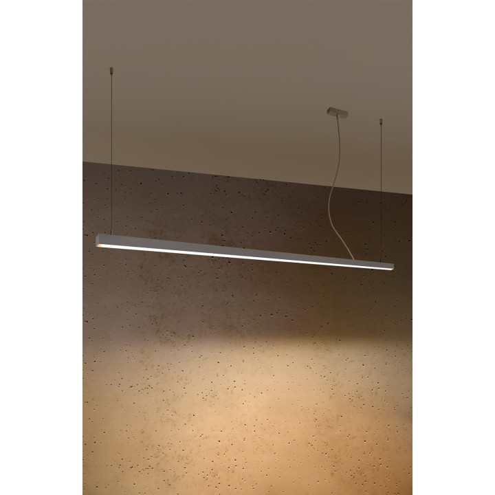 Lampa wisząca PINNE 200 szara 3000K