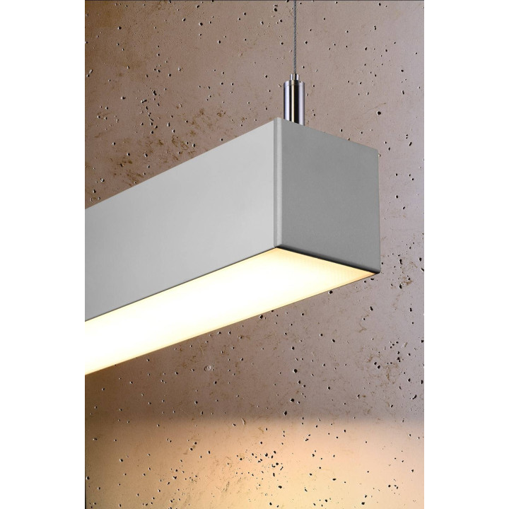 Lampa wisząca PINNE 200 szara 3000K