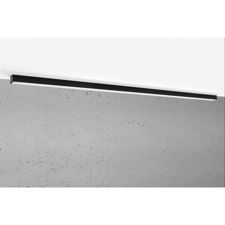Plafon PINNE 200 czarny 4000K