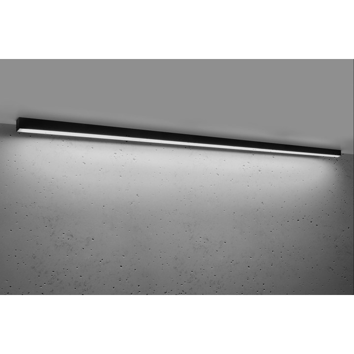 Plafon PINNE 200 czarny 4000K