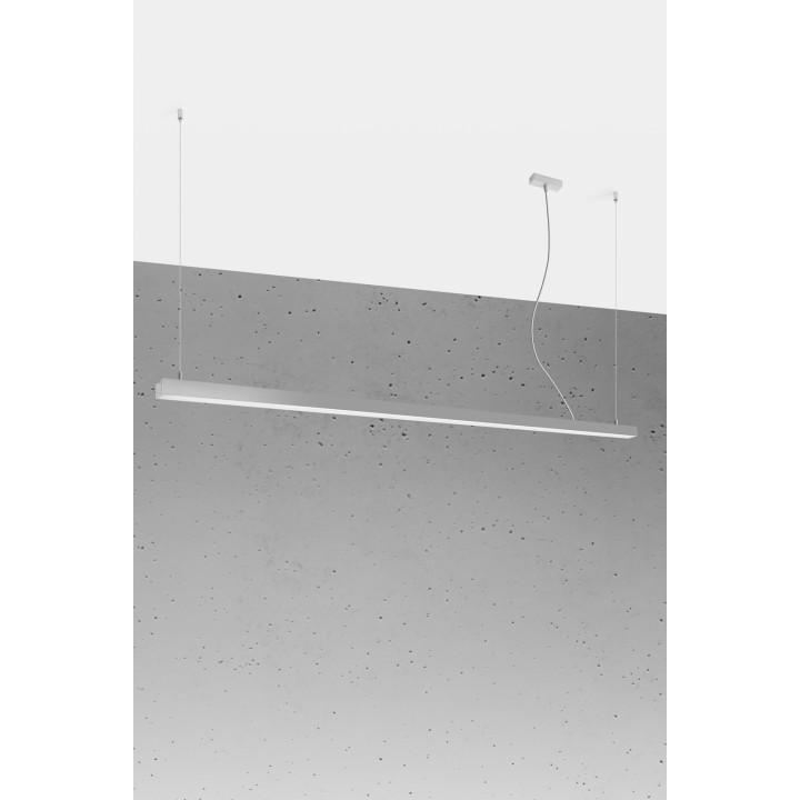 Lampa wisząca PINNE 200 szara 4000K