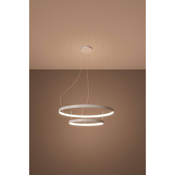 Żyrandol RIO 2 55/78 biały LED 3000K