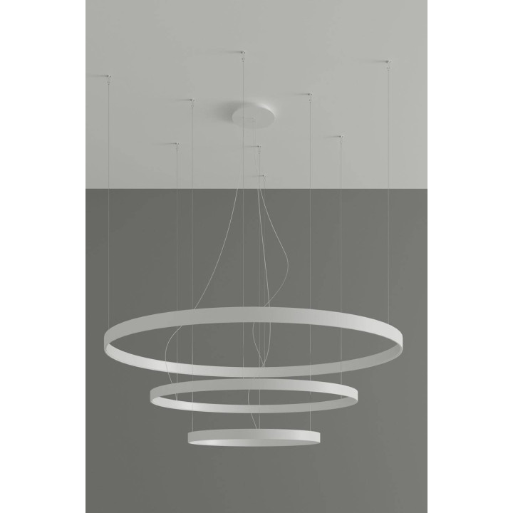 Żyrandol RIO 3 55/78/110 biały LED 3000K