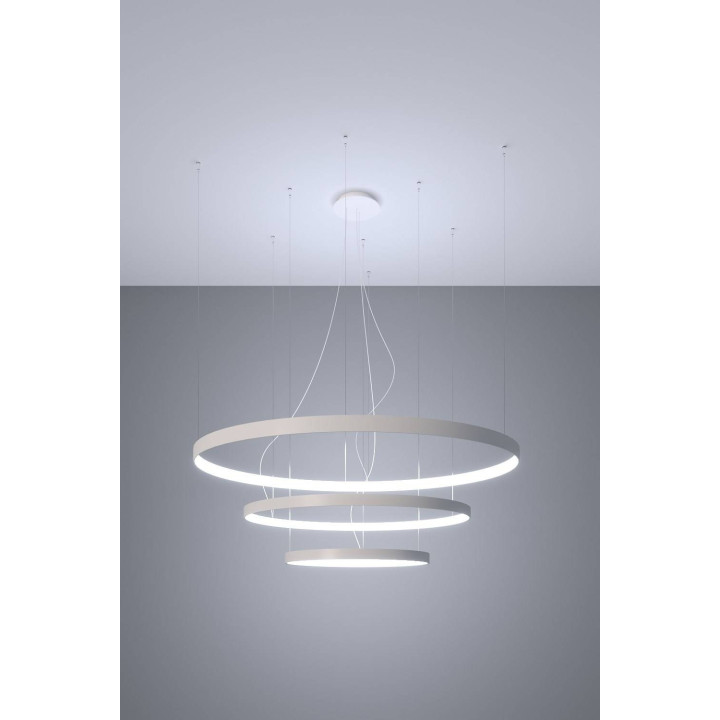 Żyrandol RIO 3 55/78/110 biały LED 4000K