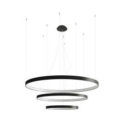 Żyrandol RIO 3 55/78/110 czarny LED 4000K