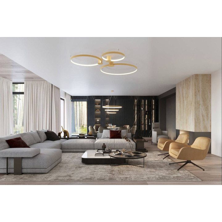 Plafon RIO 110 złoty LED 3000K