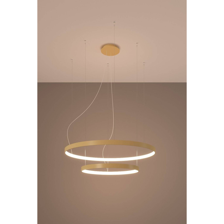 Żyrandol RIO 2 55/78 złoty LED 3000K