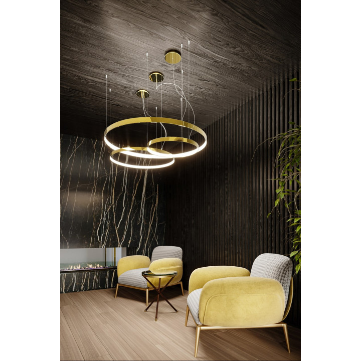 Lampa wisząca RIO 78 złoty połysk LED 3000K
