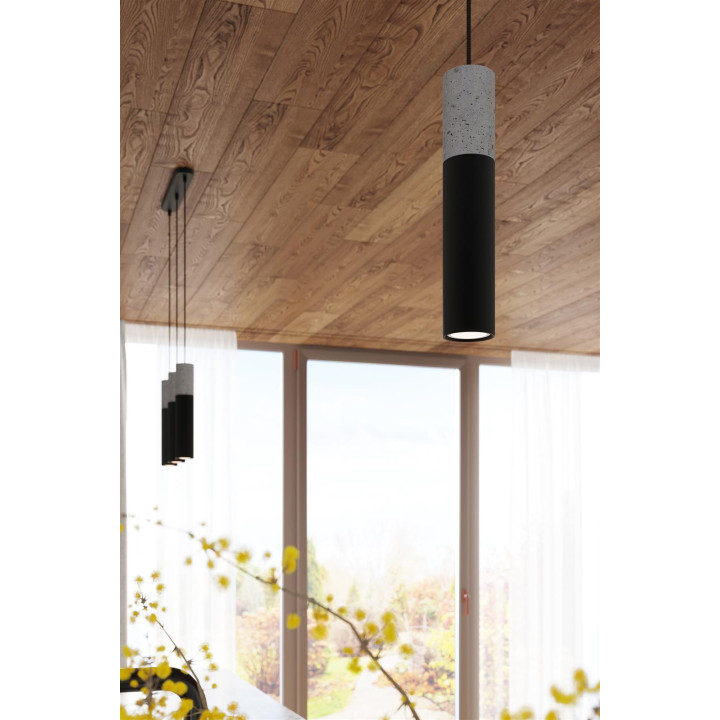 Lampa wisząca BORGIO 3L czarny