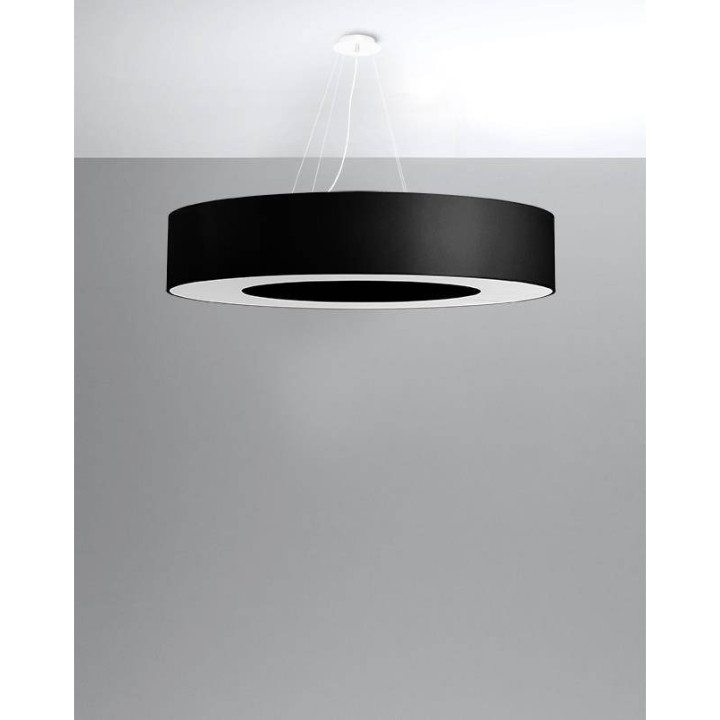 Żyrandol SATURNO 90 czarny
