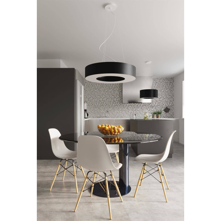 Żyrandol SATURNO SLIM 90 czarny