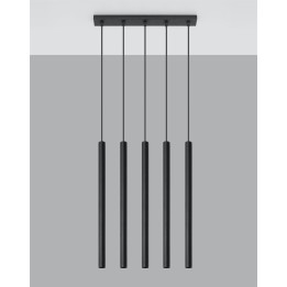 Lampa wisząca PASTELO 5 czarna