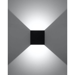 Kinkiet LUCA czarny LED IP54