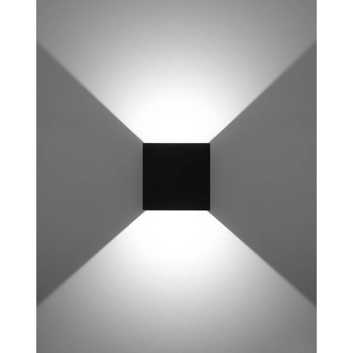 Kinkiet LUCA czarny LED IP54