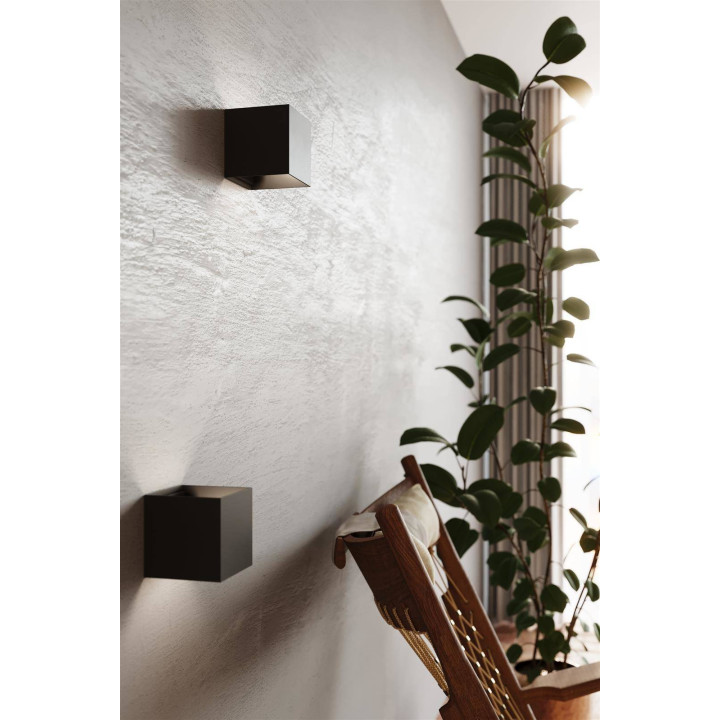 Kinkiet LUCA czarny LED IP54