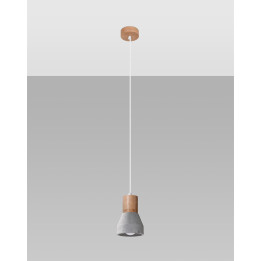 Lampa wisząca QUBIC szara