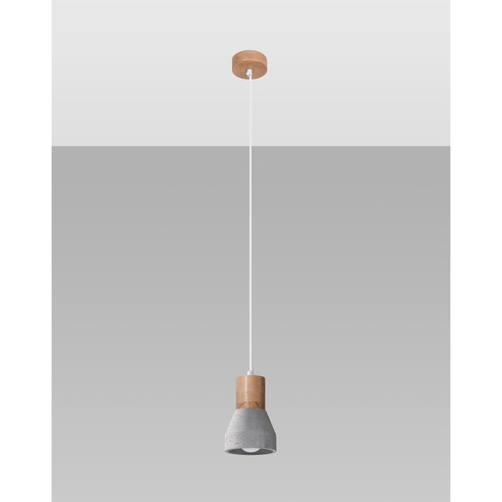 Lampa wisząca QUBIC szara