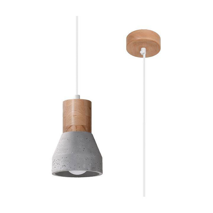 Lampa wisząca QUBIC szara
