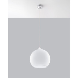 Lampa wisząca BALL biała