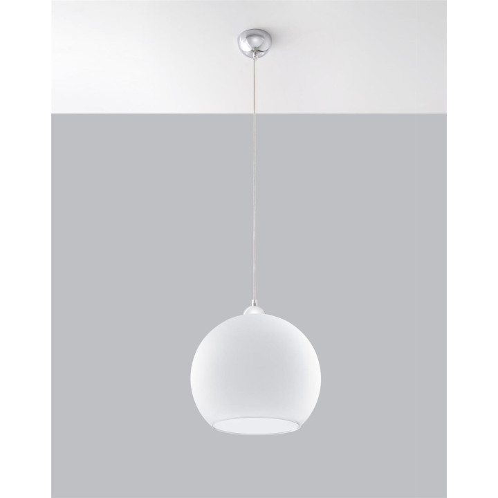 Lampa wisząca BALL biała