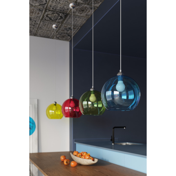 Lampa wisząca BALL biała