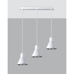 Lampa wisząca TAZILA 3 biała [ES111]
