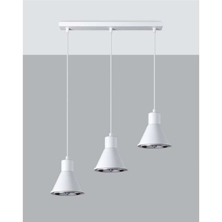 Lampa wisząca TAZILA 3 biała [ES111]