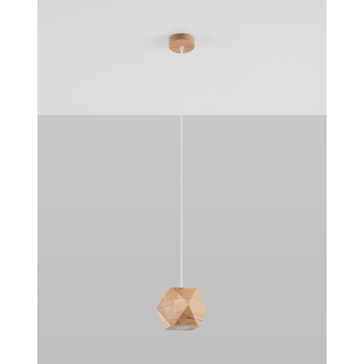 Lampa wisząca WOODY naturalne drewno
