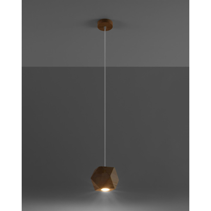 Lampa wisząca WOODY naturalne drewno