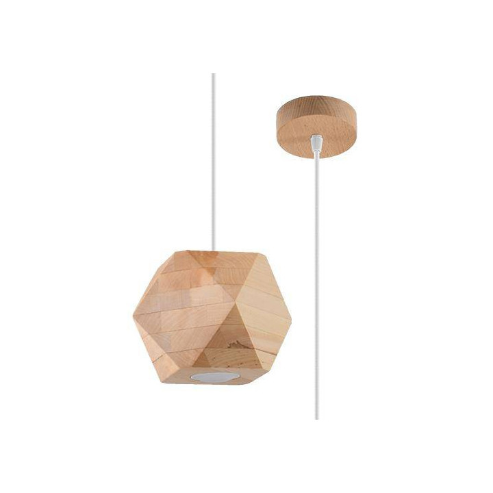 Lampa wisząca WOODY naturalne drewno
