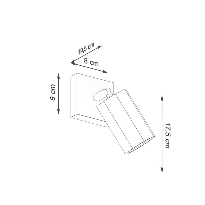 Kinkiet ZEKE dąb