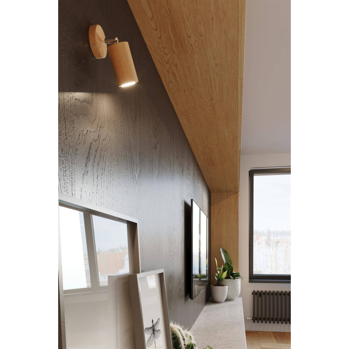 Plafon BERG 6 naturalne drewno
