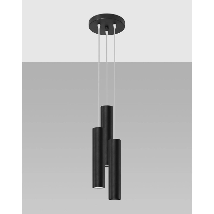 Lampa wisząca LAGOS 3P czarny
